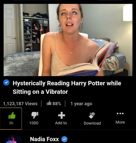 nadia-foxx|nadia fox reading harry potter.